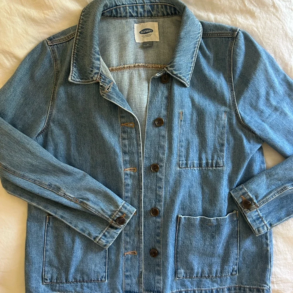 Vintage Old Navy Denim Chore Jacket - Picture 4 of 9